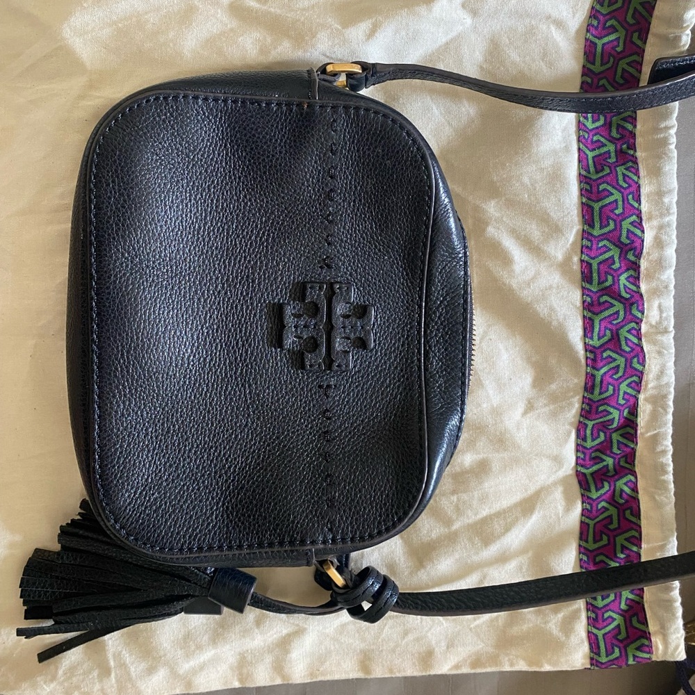 Tory Burch Black Leather Crossbody Bag